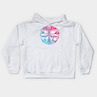 Dual Color Circle of the Dragonfly Kids Hoodie